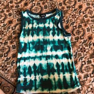 Tye dye fitted crop tank top